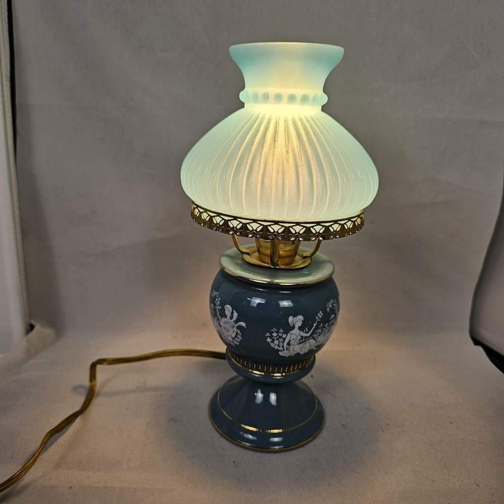 Vintage Murray Feiss Table Lamp‎ 7059 Made in Italy Grecian Couple in Love Scene - Picture 2 of 7
